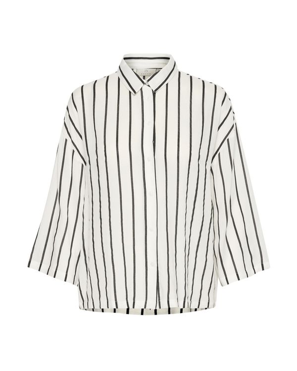 Kaffe Kaffe Bluza 'Beathe'  črna / bela