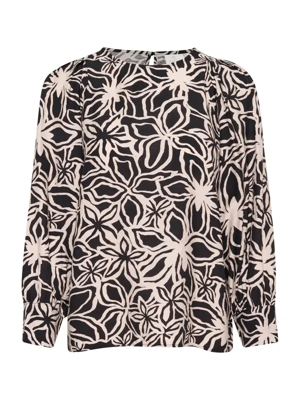 Kaffe Kaffe Bluza 'Hannah'  roza / črna
