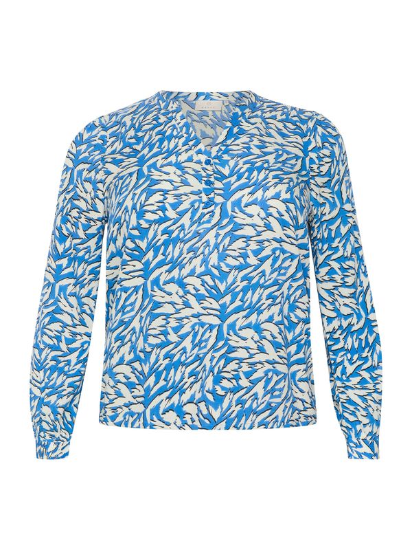 Kaffe Kaffe Bluza 'Jetta'  modra / črna / bela