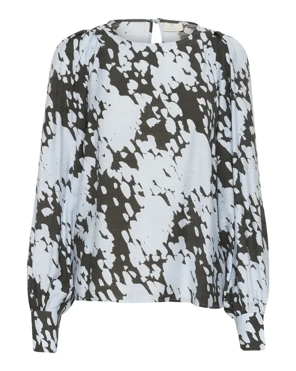 Kaffe Kaffe Bluza 'KA Louise'  modra / temno siva