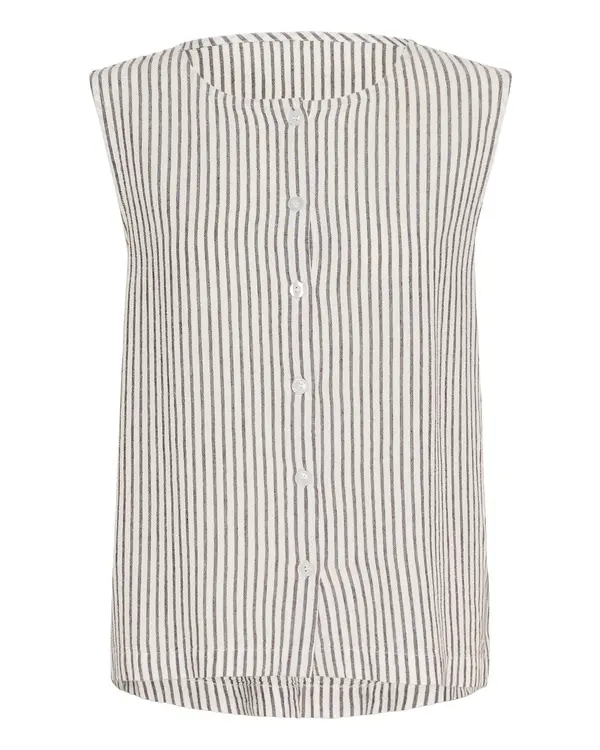 Kaffe Kaffe Bluza 'KAMilia'  črna / bela
