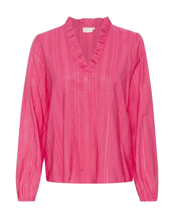 Kaffe Kaffe Bluza 'Sanni'  roza / srebrna