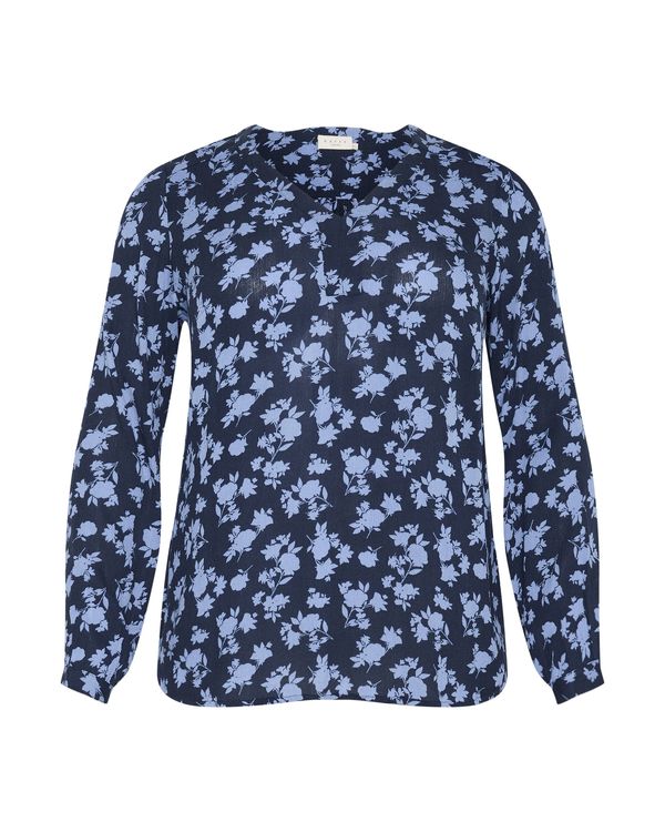 KAFFE CURVE KAFFE CURVE Bluza 'Ami'  marine / svetlo modra