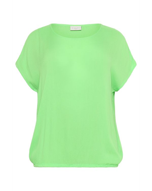 KAFFE CURVE KAFFE CURVE Bluza 'Ami'  neonsko zelena