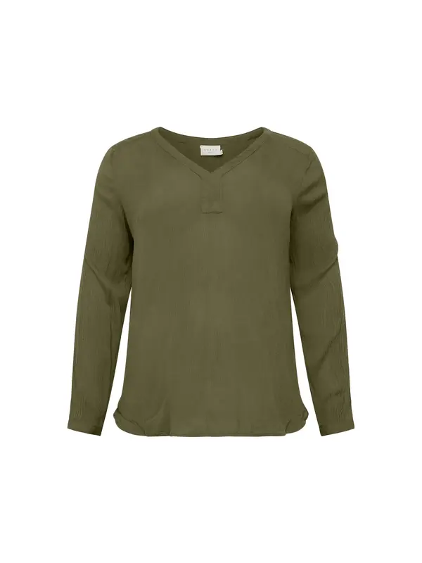 KAFFE CURVE KAFFE CURVE Bluza 'Ami'  oliva