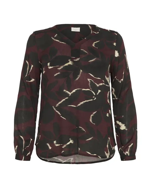 KAFFE CURVE KAFFE CURVE Bluza 'Ami'  robida / črna / bela