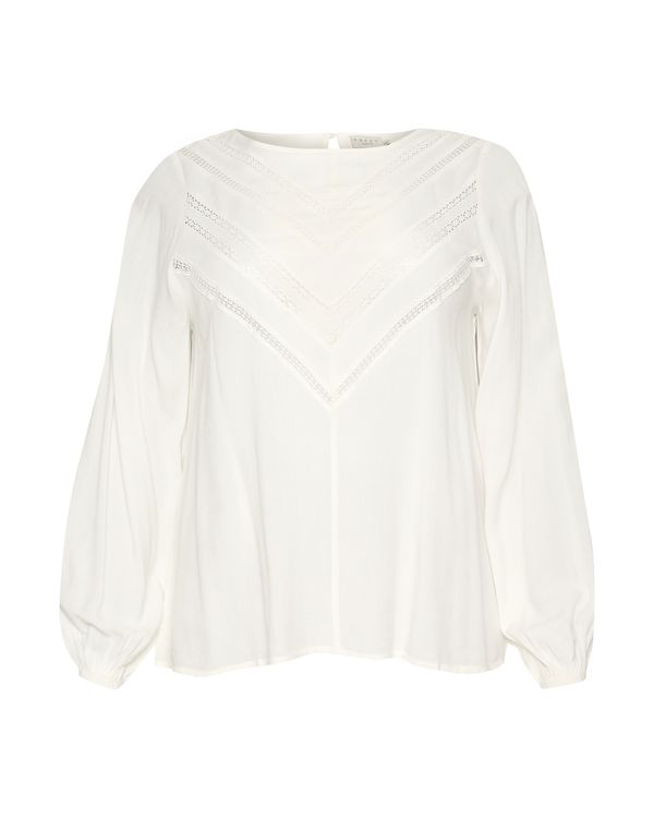 KAFFE CURVE KAFFE CURVE Bluza 'Celina'  naravno bela