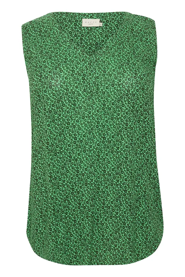 KAFFE CURVE KAFFE CURVE Bluza 'Isma'  zelena / temno zelena