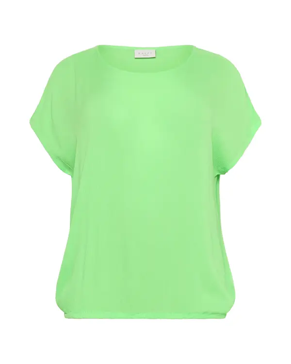 KAFFE CURVE KAFFE CURVE Bluza 'KC Ami'  neonsko zelena