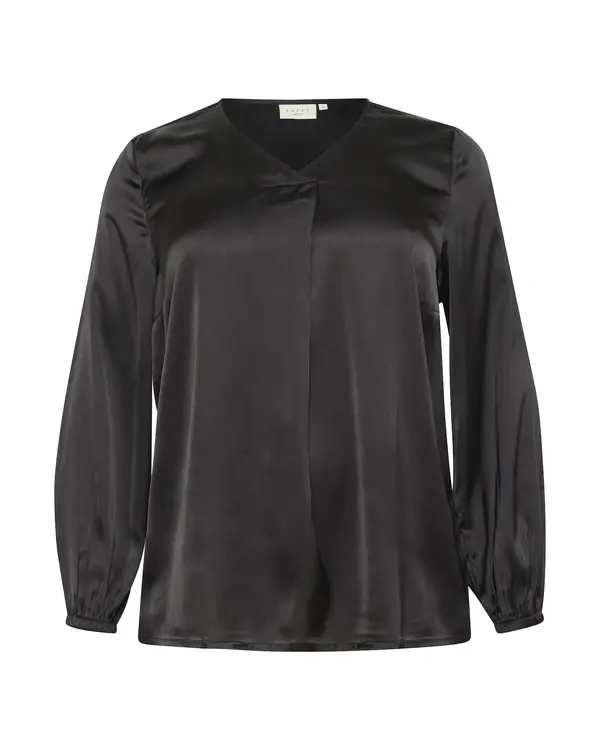 KAFFE CURVE KAFFE CURVE Bluza 'KC Lane'  črna