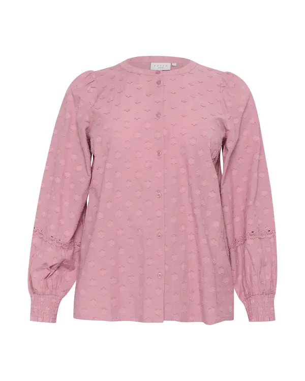 KAFFE CURVE KAFFE CURVE Bluza 'KC Loulou'  staro roza