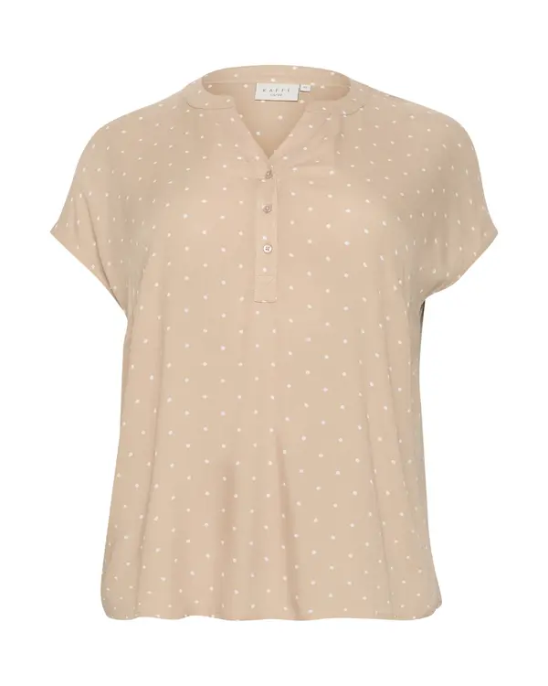 KAFFE CURVE KAFFE CURVE Bluza 'KC Sida'  nude / bela