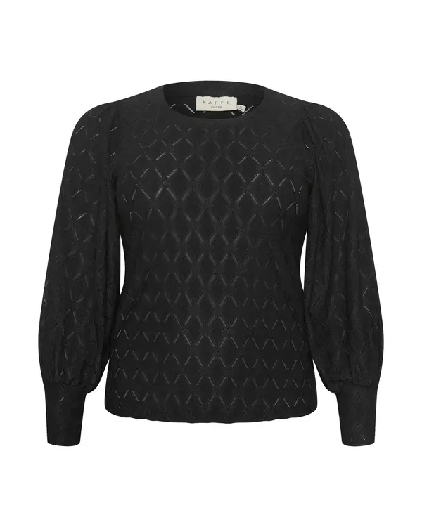 KAFFE CURVE KAFFE CURVE Bluza 'KC Tina'  črna