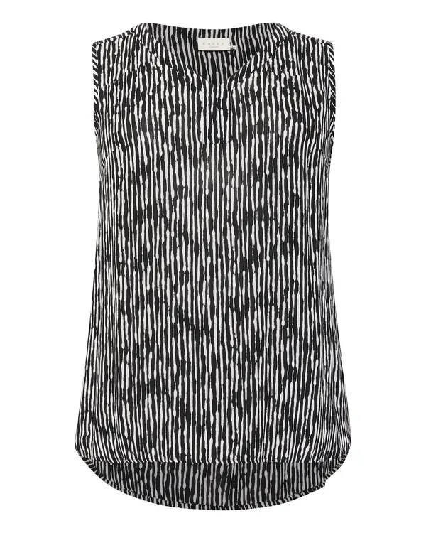 KAFFE CURVE KAFFE CURVE Bluza 'KCAmi'  črna / bela