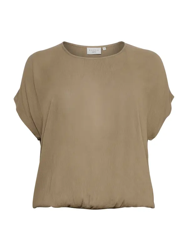 KAFFE CURVE KAFFE CURVE Bluza 'KCAmi Stanley'  temno bež