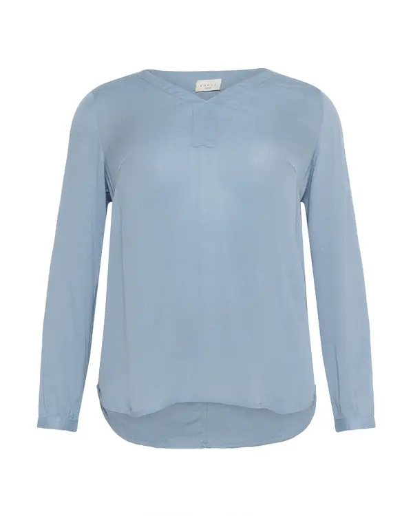 KAFFE CURVE KAFFE CURVE Bluza 'KCAmi'  svetlo modra