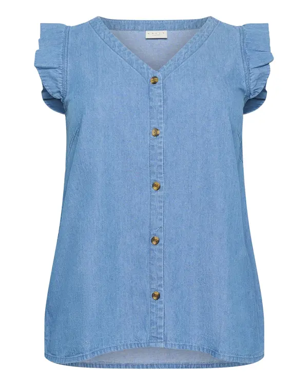 KAFFE CURVE KAFFE CURVE Bluza 'KCLouisa'  moder denim