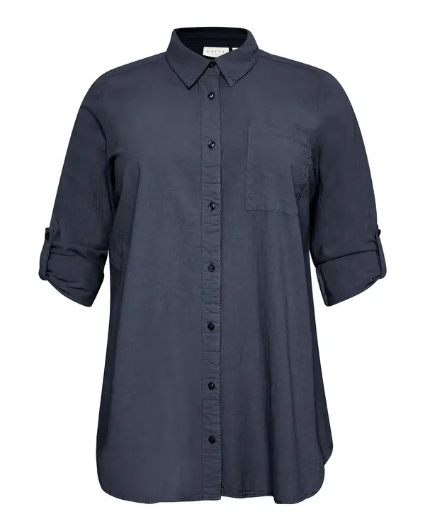 KAFFE CURVE KAFFE CURVE Bluza 'KCNana'  temno modra