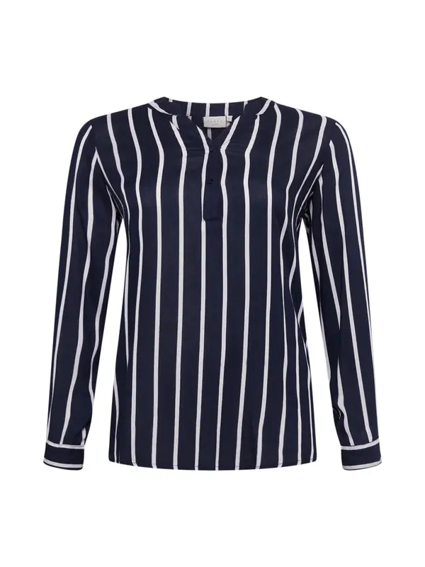 KAFFE CURVE KAFFE CURVE Bluza 'KCSida'  temno modra / bela