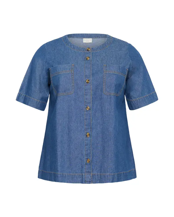 KAFFE CURVE KAFFE CURVE Bluza 'Louisa'  modra