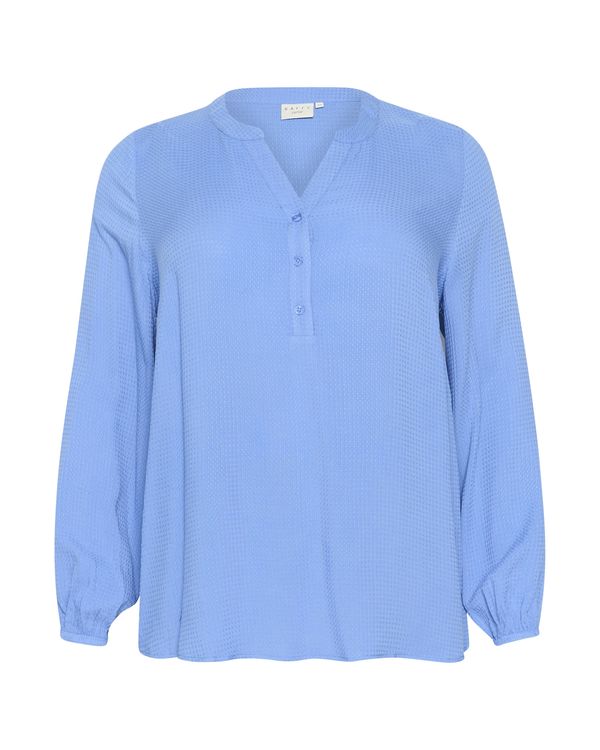 KAFFE CURVE KAFFE CURVE Bluza 'Mahlena'  nebeško modra