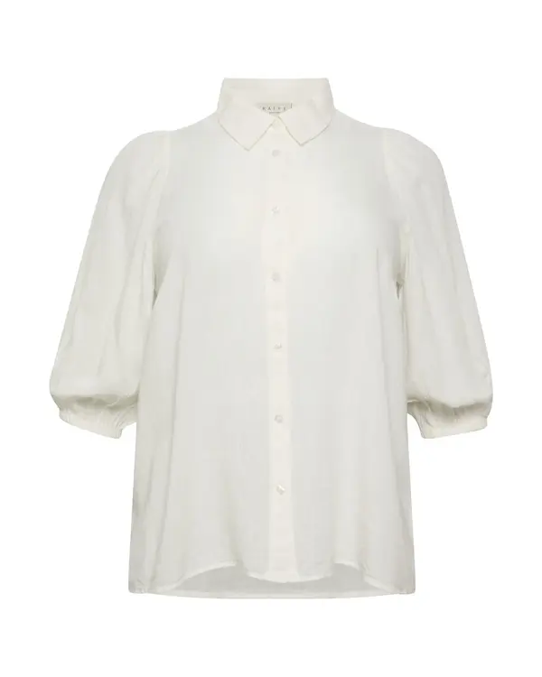 KAFFE CURVE KAFFE CURVE Bluza 'Mille'  naravno bela