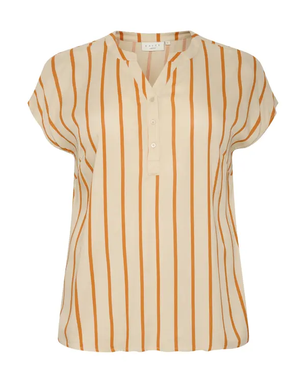KAFFE CURVE KAFFE CURVE Bluza 'Sida'  pesek / oranžna