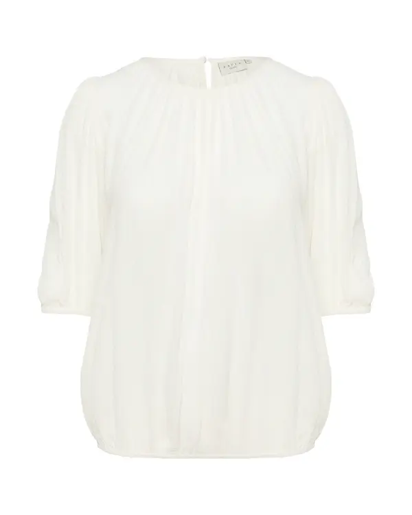 KAFFE CURVE KAFFE CURVE Bluza 'Wilina'  naravno bela