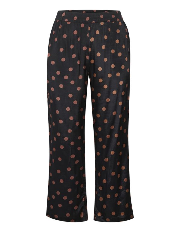 KAFFE CURVE KAFFE CURVE Hlače  mokka / črna