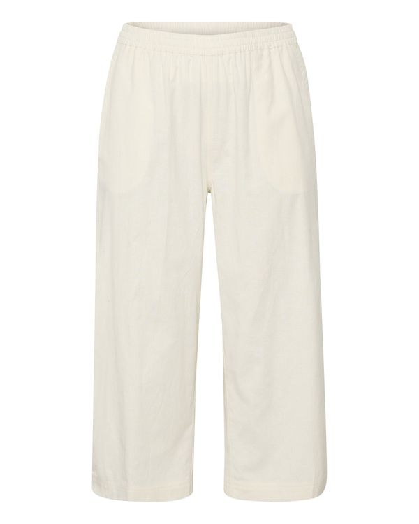 KAFFE CURVE KAFFE CURVE Hlače 'Vicca'  bela