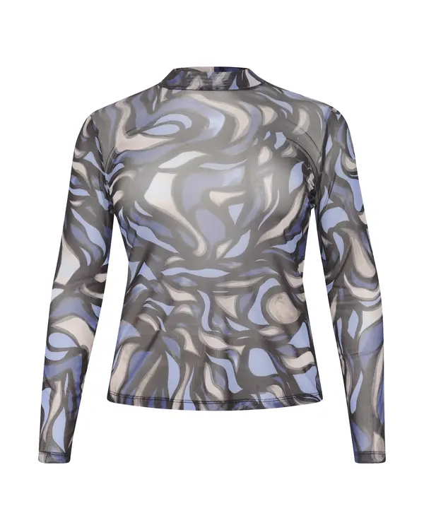 KAFFE CURVE KAFFE CURVE Majica 'johanna'  indigo / mešane barve