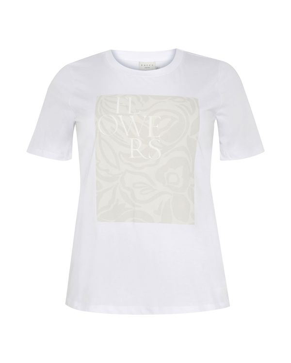 KAFFE CURVE KAFFE CURVE Majica 'Rie'  ecru / bela