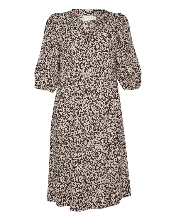 KAFFE CURVE KAFFE CURVE Obleka 'KC Katrina'  nude / črna