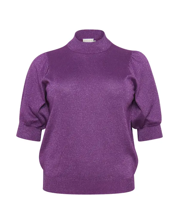 KAFFE CURVE KAFFE CURVE Pulover 'KC Regitta'  neonsko lila