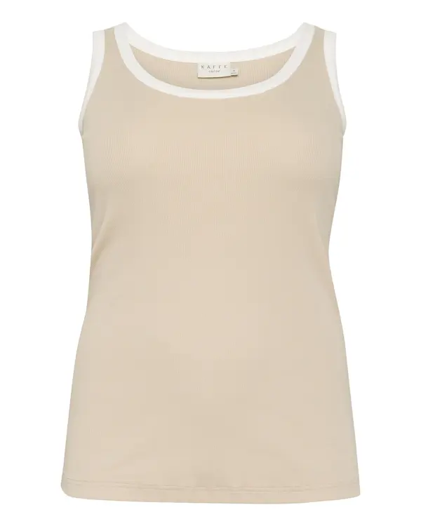 KAFFE CURVE KAFFE CURVE Top 'KCCarina'  svetlo siva / bela