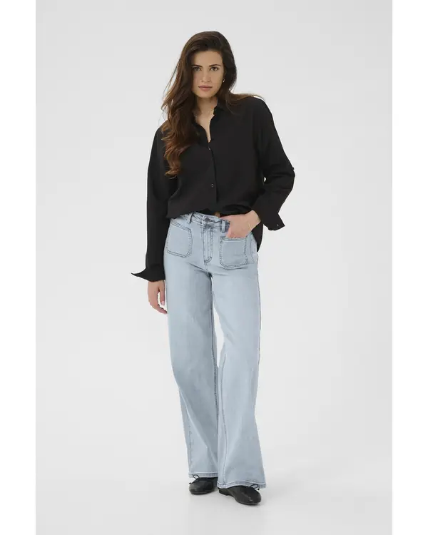 Kaffe Kaffe Kavbojke  moder denim / svetlo modra
