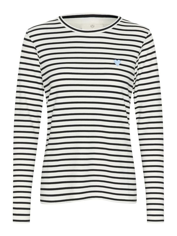 Kaffe Kaffe Majica 'Liddy'  črna / bela