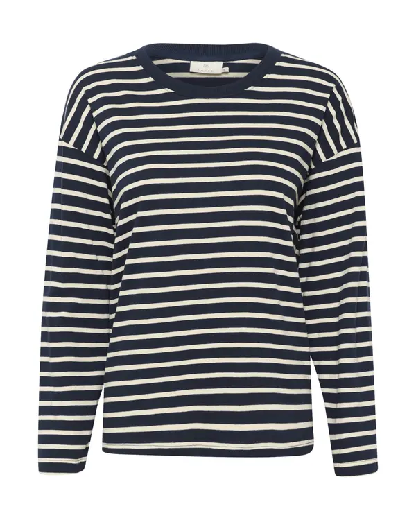 Kaffe Kaffe Majica 'Winny'  marine / bela