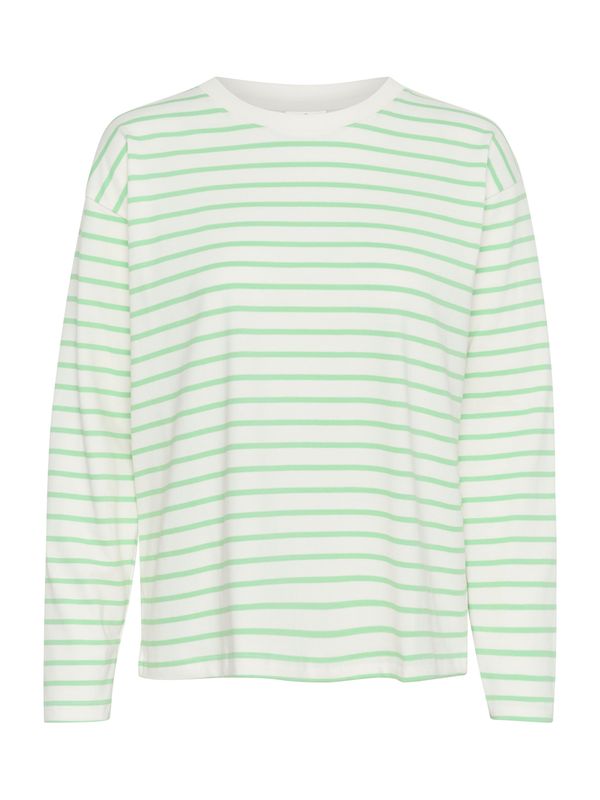 Kaffe Kaffe Majica 'Winny'  svetlo bež / svetlo zelena