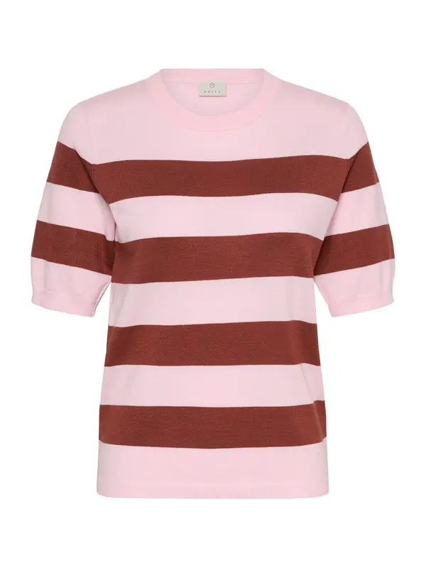 Kaffe Kaffe Pulover  rjasto rjava / pastelno roza