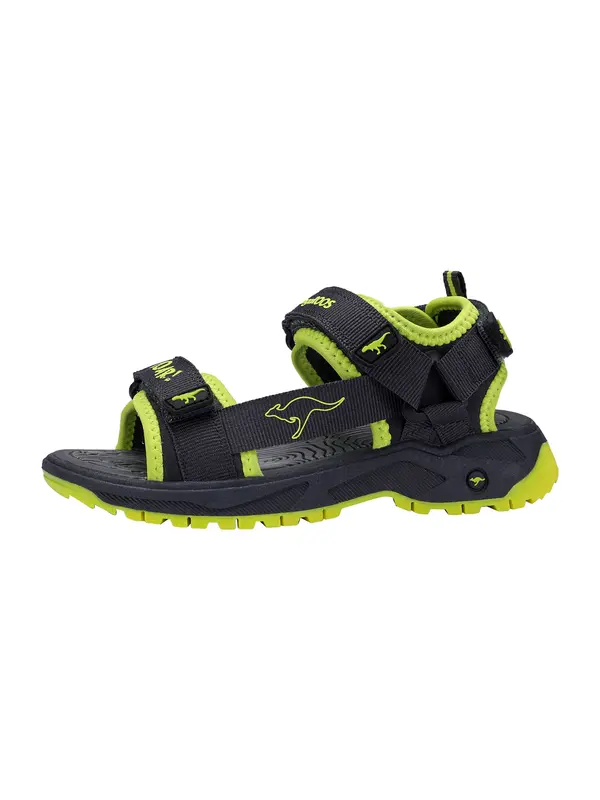 KangaROOS KangaROOS Odprti čevlji 'K-AS Jamie'  limeta / črna