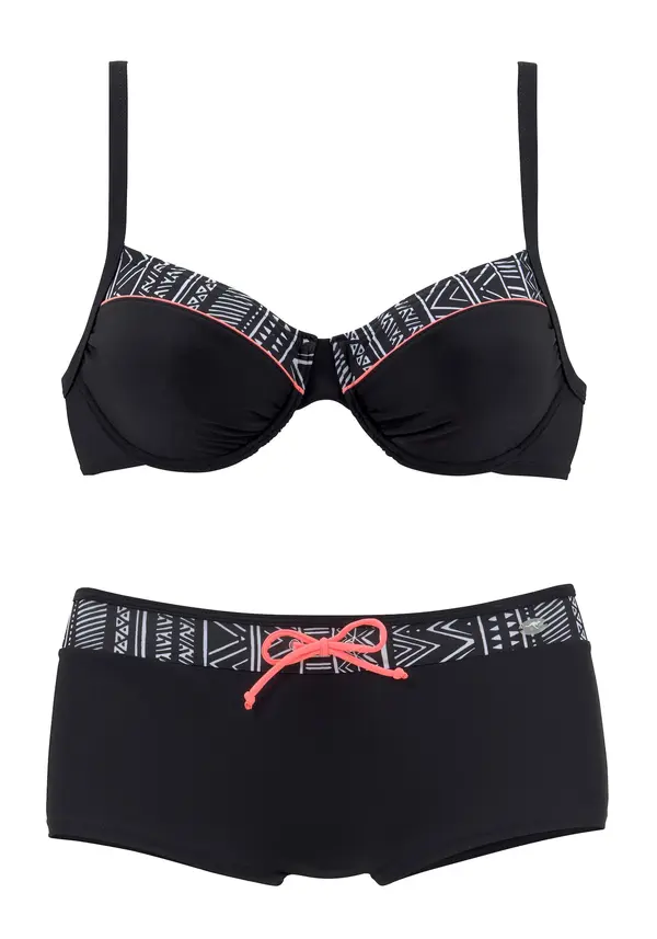 KangaROOS KangaROOS Športne bikini  črna / bela