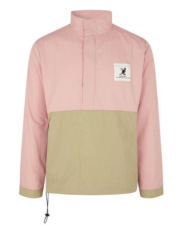 KANGOL KANGOL Prehodna jakna 'Tampa'  oliva / svetlo roza / črna / bela