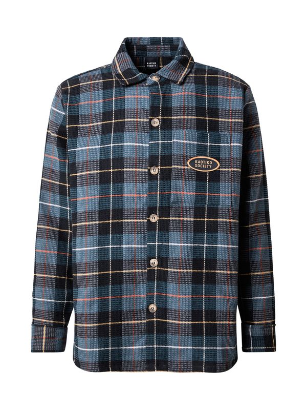 Kaotiko Kaotiko Srajca 'LONDON'  bazaltno siva / temno siva / petrol / oranžna