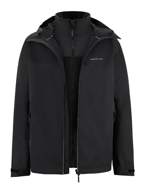 Kapten & Son Kapten & Son Funkcionalna jakna 'Everyday 3in1 Jacket'  črna