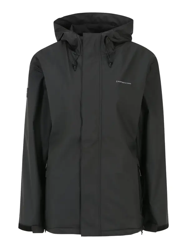 Kapten & Son Kapten & Son Funkcionalna jakna 'Everyday Rain Jacket Short'  svetlo siva / črna