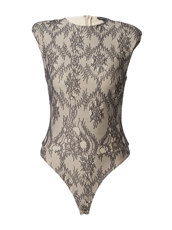 Karen Millen Karen Millen Bodi srajca  bež / črna