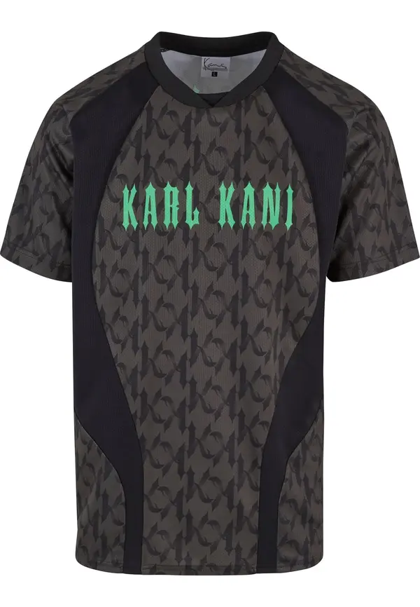 Karl Kani Karl Kani Majica 'Gothic 89'  rjava / zelena / črna
