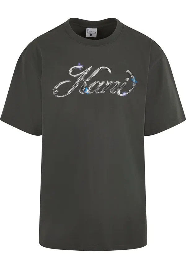 Karl Kani Karl Kani Majica 'Icy Chrome'  azur / siva / temno siva / bela