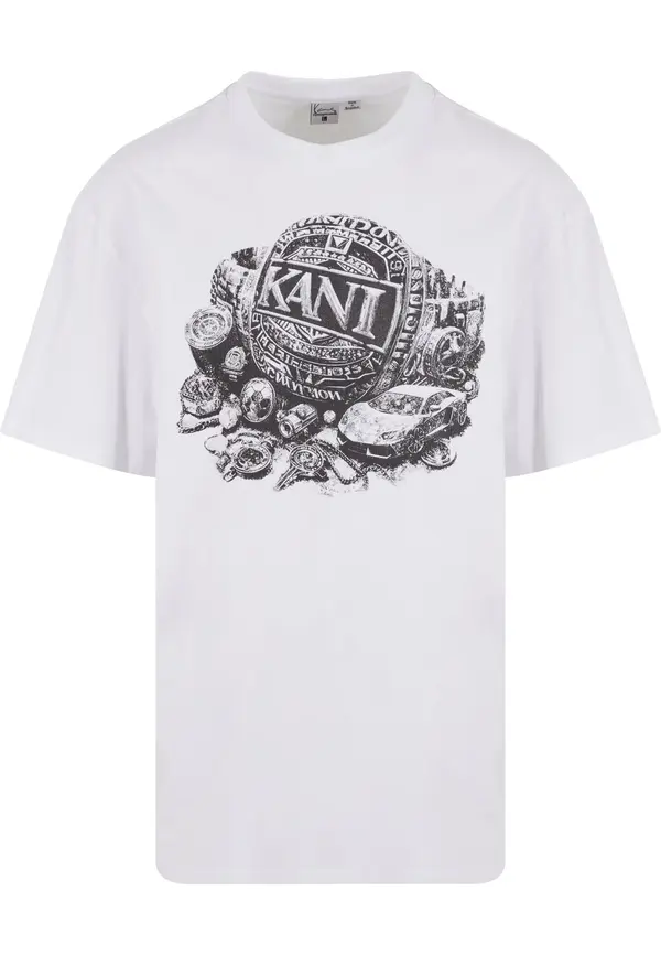 Karl Kani Karl Kani Majica 'Icy Watch'  črna / bela